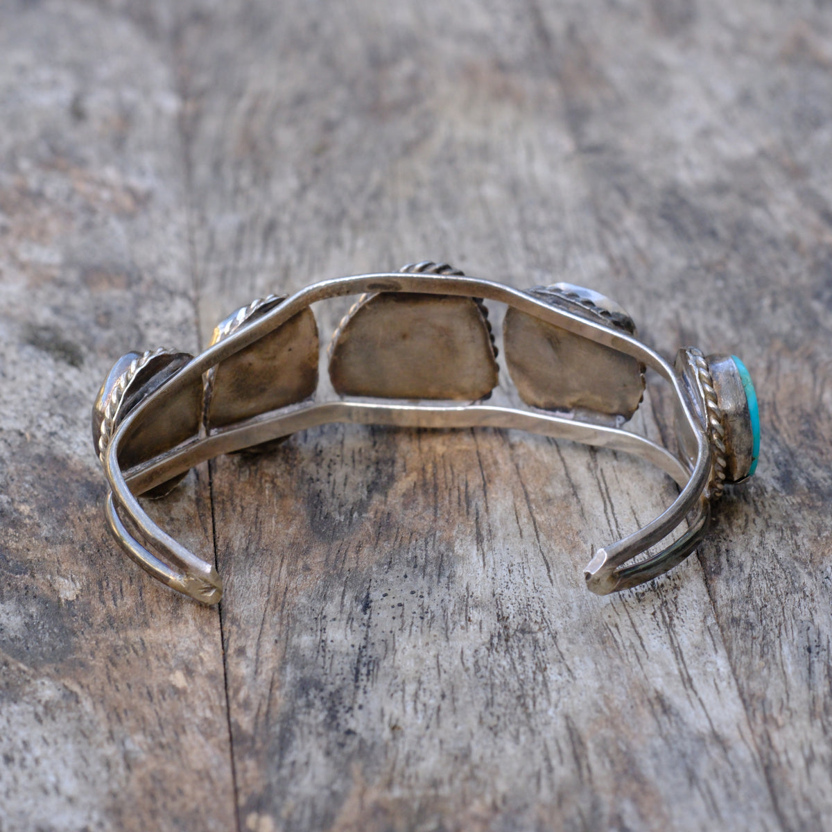 Vintage Sterling Turquoise Cuff Bracelet