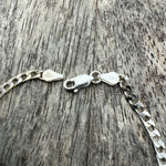 Vintage Sterling Curb Chain Bracelet