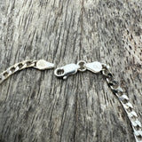 Vintage Sterling Curb Chain Bracelet