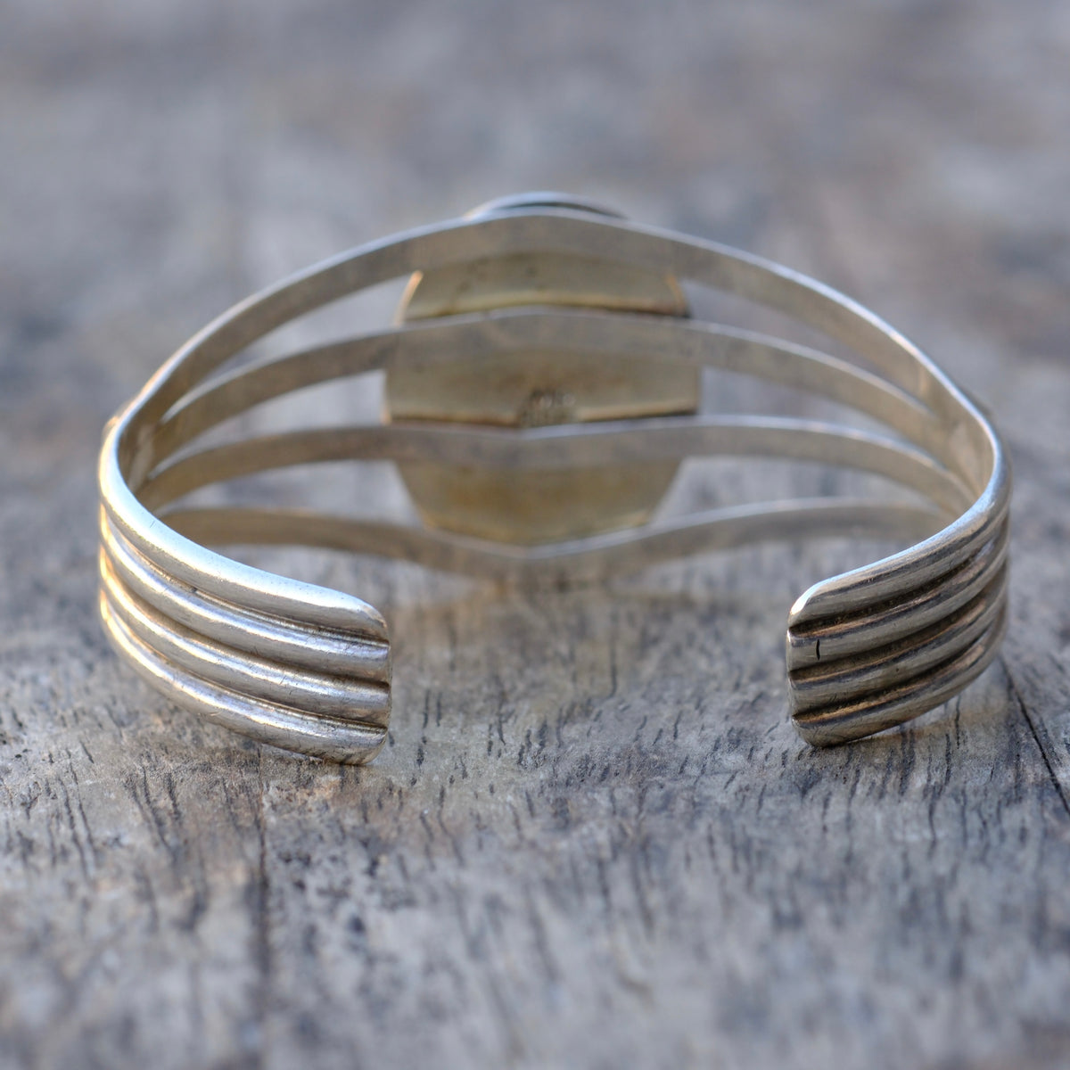 Vintage Sterling Spiny Oyster Cuff Bracelet