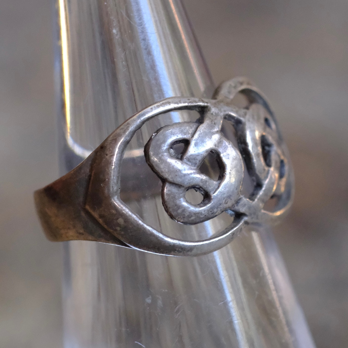 Vintage Sterling Celtic Knot Ring 6