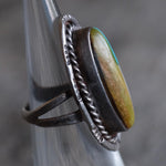 Vintage Sterling Inlay Roper Ring 3.25