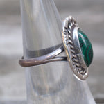 Vintage Sterling Chrysocolla Roper Ring 5