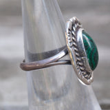 Vintage Sterling Chrysocolla Roper Ring 5