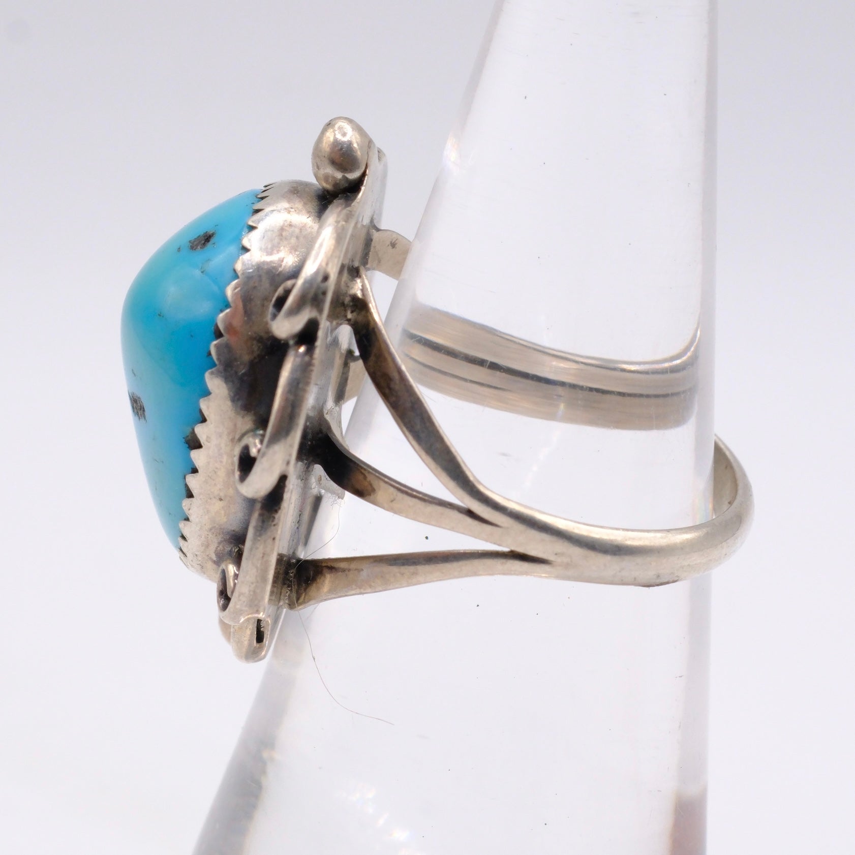 Vintage Sterling Turquoise Ring 6