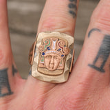 Vintage 1950’s Mexican Biker Ring 8.5