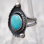 Vintage Sterling Turquoise Ring 7