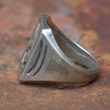 Vintage Sterling Silver Hopi Bear Paw Ring 10.75