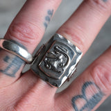 Vintage 1950’s Lucky Dragon Mexican Biker Souvenir Ring 11