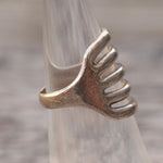 Vintage Sterling Silver Modernist Ring 5.5