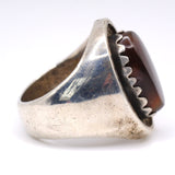 Vintage Sterling Fire Opal Ring 6.5