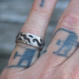 Vintage Sterling Silver Band 5.5