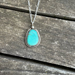 Vintage Sterling Turquoise Roper Necklace