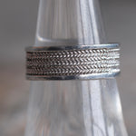 Vintage Sterling Silver Braided Band 7