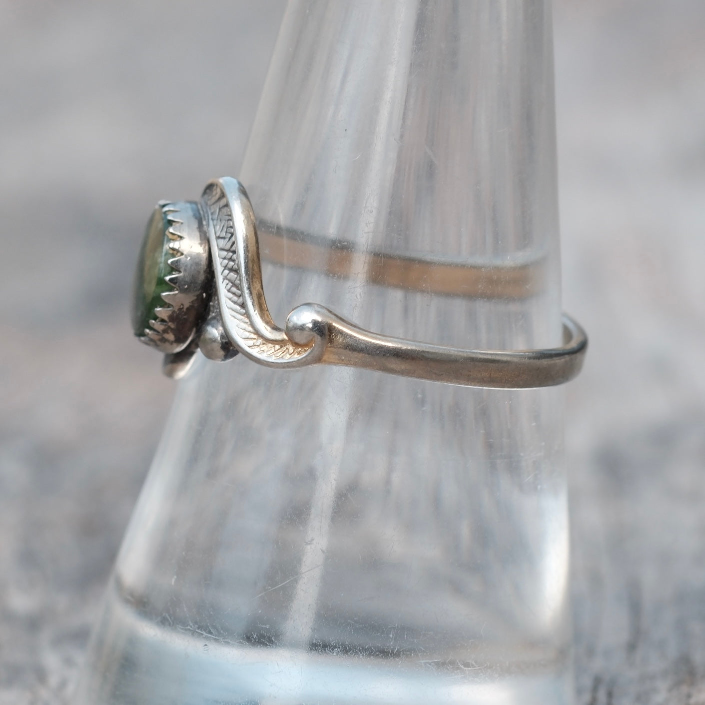 Vintage Sterling Lapis Ring 8.5