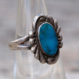 Vintage Sterling Turquoise Ring 6