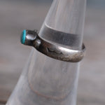 Vintage Sterling Turquoise Band 5.5