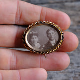 Vintage 1900's Memorial Brooch
