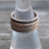 Vintage Sterling Ribbed Band 7