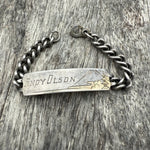 Vintage Sterling WWII Military ID Bracelet