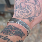 Vintage Sterling Silver Textured Cuff