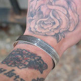 Vintage Sterling Silver Textured Cuff