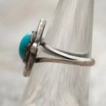 Vintage Sterling Turquoise Ring 6.5