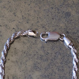 Vintage Sterling Silver Twisted Chain Bracelet 6.75"