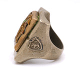 Vintage Mexican Biker Souvenir Ring 7.5