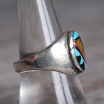 Vintage Sterling Zuni Inlay Ring 9