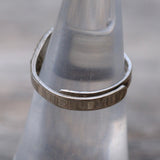 Vintage Sterling Silver Cross Adjustable Ring 5.5