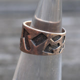 Vintage Sterling Silver Band 4.25