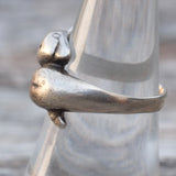 Vintage Sterling Silver Dolphin Ring 7.5