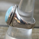 Vintage Sterling Larimar Ring 8.5