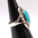 Vintage Sterling Turquoise Ring 6