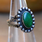 Vintage Sterling Fred Harvey Era Turquoise Ring 6