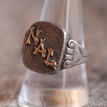 Vintage Sterling NAL Initial Signet Ring 10.5