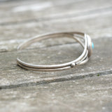 Vintage Sterling Turquoise Shadowbox Cuff