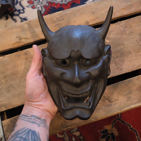 Vintage Cast Iron Hannya Mask