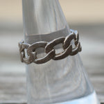 Vintage Sterling Chain Band 8.25
