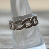 Vintage Sterling Chain Band 8.25