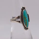 Vintage Sterling Turquoise Ring 6.5