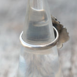 Vintage Sterling Turquoise Feather Ring 6