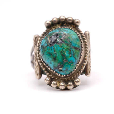 Vintage Sterling Turquoise Ring 6
