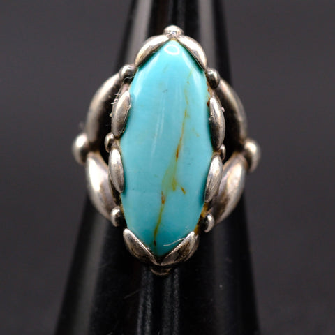 Vintage Sterling Turquoise Ring 6