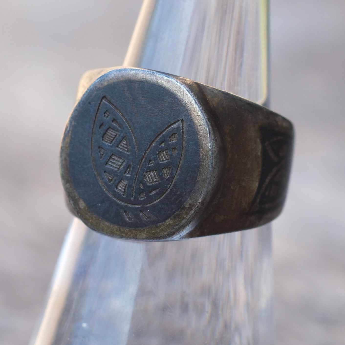 Vintage Sterling Silver Signet Ring 6.25