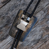 Vintage Sterling 3-Stone Turquoise Bolo Tie