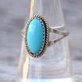 Vintage Sterling Turquoise Ring 7.25