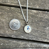 Vintage Sterling Good Luck Hex Necklace