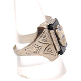 Vintage Sterling Military Signet Ring 11